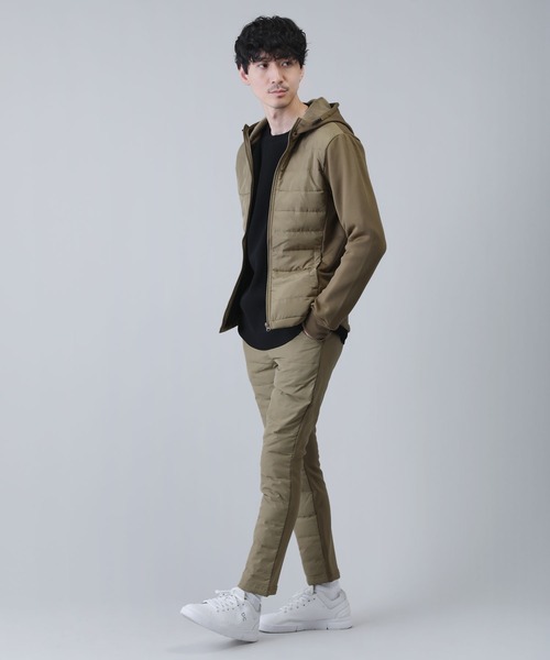 LIL VENDARS（リルヴェンダース）の「ダウンフェザー切替ZIPパーカー（パーカー・メンズ・ブラック/ネイビー/カーキ/チャコールグレー/ライトグレー/ブラック系その他/ベージュ・M/L）」の18枚目の写真