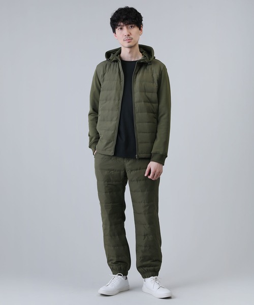 LIL VENDARS（リルヴェンダース）の「ダウンフェザー切替ZIPパーカー（パーカー・メンズ・ブラック/ネイビー/カーキ/チャコールグレー/ライトグレー/ブラック系その他/ベージュ・M/L）」の21枚目の写真