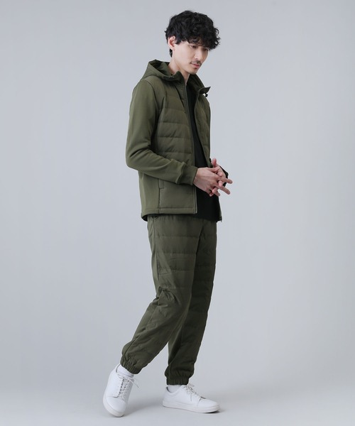 LIL VENDARS（リルヴェンダース）の「ダウンフェザー切替ZIPパーカー（パーカー・メンズ・ブラック/ネイビー/カーキ/チャコールグレー/ライトグレー/ブラック系その他/ベージュ・M/L）」の22枚目の写真