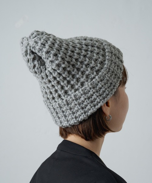 Omekashi（オメカシ）の「HIGHLAND2000 TUCK STITCH BOBCAP（キャップ・レディース・ブラック/ライトグレー・FREE）」の2枚目の写真