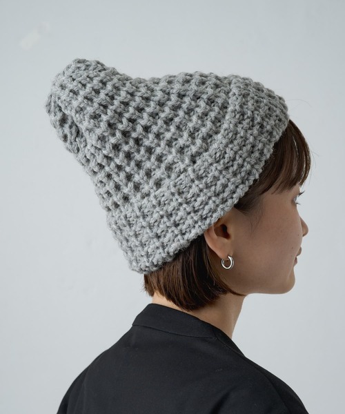 Omekashi（オメカシ）の「HIGHLAND2000 TUCK STITCH BOBCAP（キャップ・レディース・ブラック/ライトグレー・FREE）」の4枚目の写真
