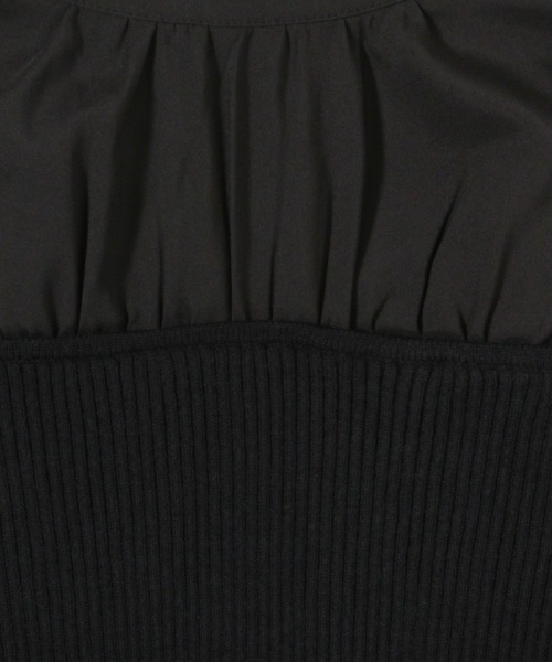 mysty woman（ミスティウーマン）の「ボウタイキリカエ2wayニット　986379（ニット/セーター・レディース・グレイッシュブルー/アイボリー/ブラック・FREE）」の21枚目の写真