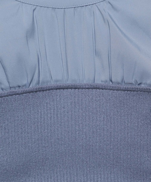 mysty woman（ミスティウーマン）の「ボウタイキリカエ2wayニット　986379（ニット/セーター・レディース・グレイッシュブルー/アイボリー/ブラック・FREE）」の15枚目の写真