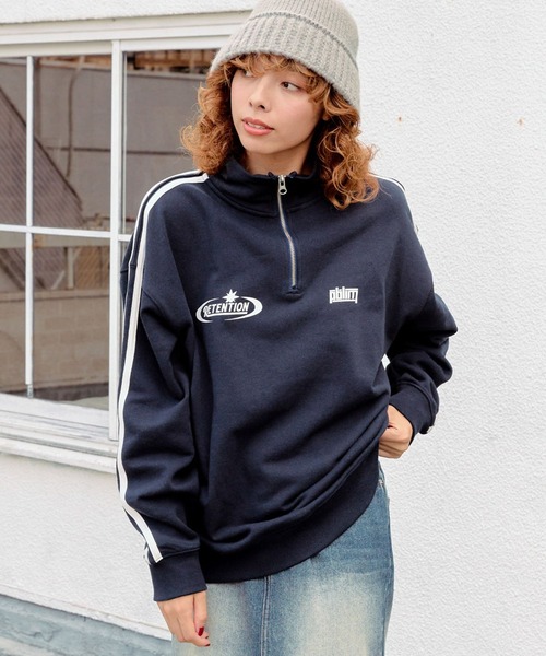 PBLIM（ページボーイリム）の「PBLIM/サイドラインZIPスウェット（スウェット・レディース・ネイビー/杢グレー・MEDIUM/LARGE）」の22枚目の写真