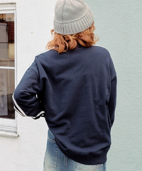 PBLIM（ページボーイリム）の「PBLIM/サイドラインZIPスウェット（スウェット・レディース・ネイビー/杢グレー・MEDIUM/LARGE）」の7枚目の写真