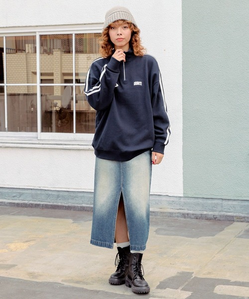 PBLIM（ページボーイリム）の「PBLIM/サイドラインZIPスウェット（スウェット・レディース・ネイビー/杢グレー・MEDIUM/LARGE）」の13枚目の写真