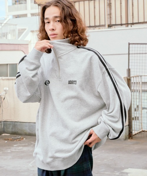 PBLIM（ページボーイリム）の「PBLIM/サイドラインZIPスウェット（スウェット・レディース・ネイビー/杢グレー・MEDIUM/LARGE）」の18枚目の写真