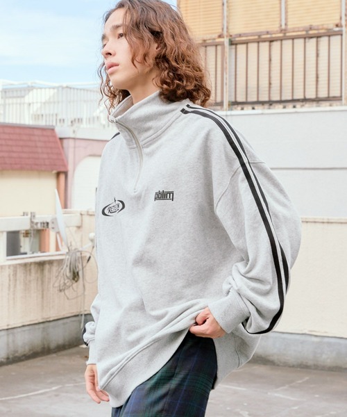 PBLIM（ページボーイリム）の「PBLIM/サイドラインZIPスウェット（スウェット・レディース・ネイビー/杢グレー・MEDIUM/LARGE）」の12枚目の写真