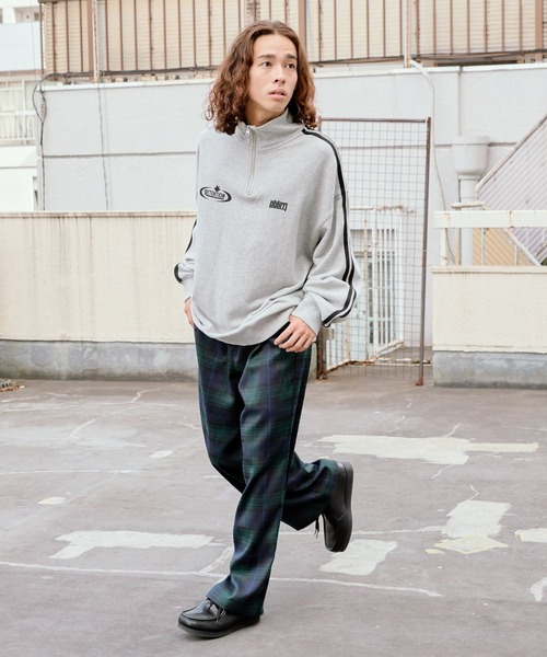 PBLIM（ページボーイリム）の「PBLIM/サイドラインZIPスウェット（スウェット・レディース・ネイビー/杢グレー・MEDIUM/LARGE）」の9枚目の写真