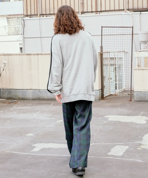 PBLIM（ページボーイリム）の「PBLIM/サイドラインZIPスウェット（スウェット・レディース・ネイビー/杢グレー・MEDIUM/LARGE）」の3枚目の写真