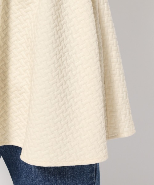 mysty woman(ミスティウーマン)の「カットジャガードペプラムプルオーバー 985724(Tシャツ/カットソー・レディース・アイボリー/ブラック/グレー系その他・FREE)」の21枚目の写真