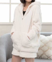 ad thie(アドティエ)のボア パーカー&ショートパンツ ルームウェア セットアップ(ルームウェア/パジャマ)