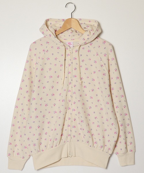 swagger 花柄フルジップパーカー SWAGGER 花柄パーカー Mサイズ フーディー レア 大きめボタン - メルカリ