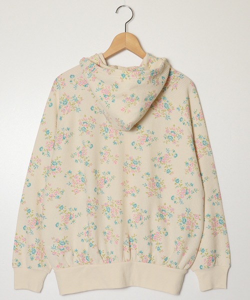 JEMORGAN（ジェーイーモーガン）の「【JEMORGAN / ジェーイーモーガン】ワッフル花柄フルジップパーカー（パーカー・レディース・ブルー系/ピンク系/ラベンダー/パープル系/ピンク系1・FREE）」の12枚目の写真