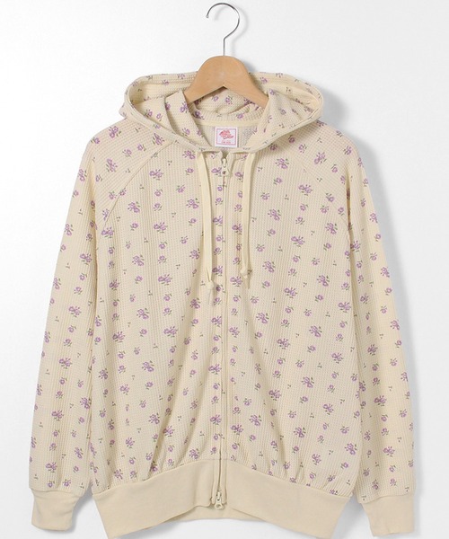 JEMORGAN（ジェーイーモーガン）の「【JEMORGAN / ジェーイーモーガン】ワッフル花柄フルジップパーカー（パーカー・レディース・ブルー系/ピンク系/ラベンダー/パープル系/ピンク系1・FREE）」の17枚目の写真