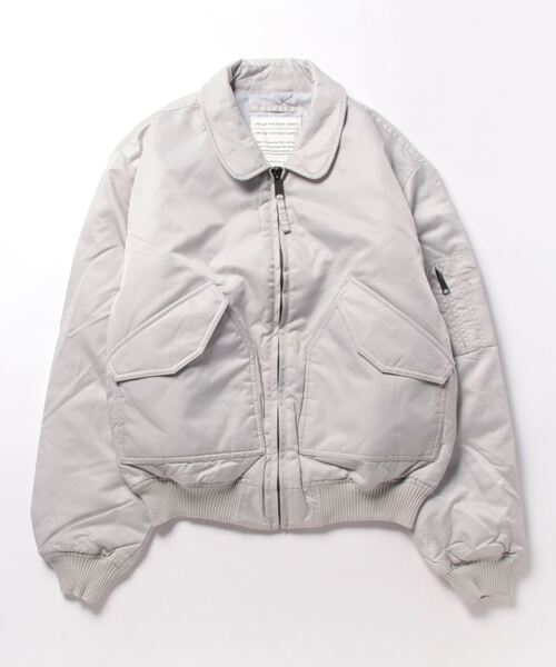 STYLEBLOCK（スタイルブロック）の「CWU-45Pタイプフライトジャケット（MA-1・メンズ・グレー/ブラック/ブラウン/カーキ・M/L/LL）」の6枚目の写真