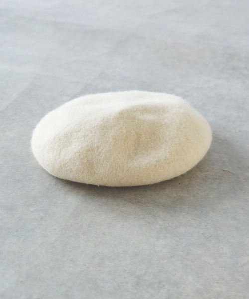 un dix cors（アンディコール）の「バスクベレー（ハンチング/ベレー帽・レディース・ブラック/アイボリー・FREE）」の3枚目の写真