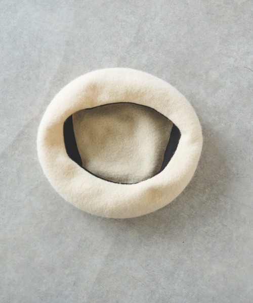 un dix cors（アンディコール）の「バスクベレー（ハンチング/ベレー帽・レディース・ブラック/アイボリー・FREE）」の4枚目の写真