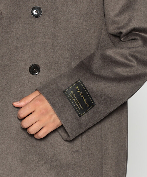 COMME CA ISM(コムサイズム)の「エアリーウール ライト Pコート(ピーコート・メンズ・ネイビー/カーキ/ブラック・S/L/M)」の15枚目の写真