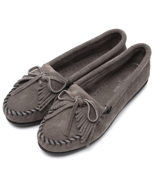 Minnetonka（ミネトンカ）の「モカシンシューズ（モカシン/デッキシューズ・レディース・グレー/ピンク・6/7/5/5.5/6.5）」の2枚目の写真