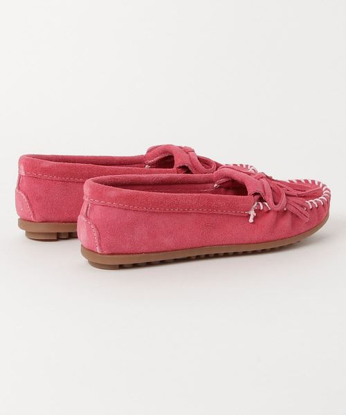 Minnetonka（ミネトンカ）の「モカシンシューズ（モカシン/デッキシューズ・レディース・グレー/ピンク・6/7/5/5.5/6.5）」の4枚目の写真