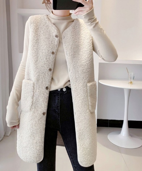 Doux Belle（ドゥーベル）の「ロングボアベスト（ベスト）」 - WEAR