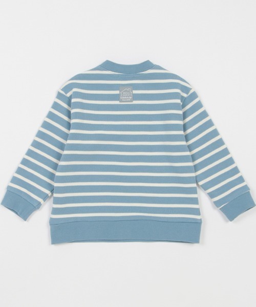 kladskap（クレードスコープ）の「ポケットからアニマルボーダートレーナー（スウェット・キッズ・ライトブルー/オフホワイト・80ｃｍ/100cm/90cm/110cm/120cm）」の11枚目の写真