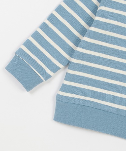 kladskap（クレードスコープ）の「ポケットからアニマルボーダートレーナー（スウェット・キッズ・ライトブルー/オフホワイト・80ｃｍ/100cm/90cm/110cm/120cm）」の14枚目の写真