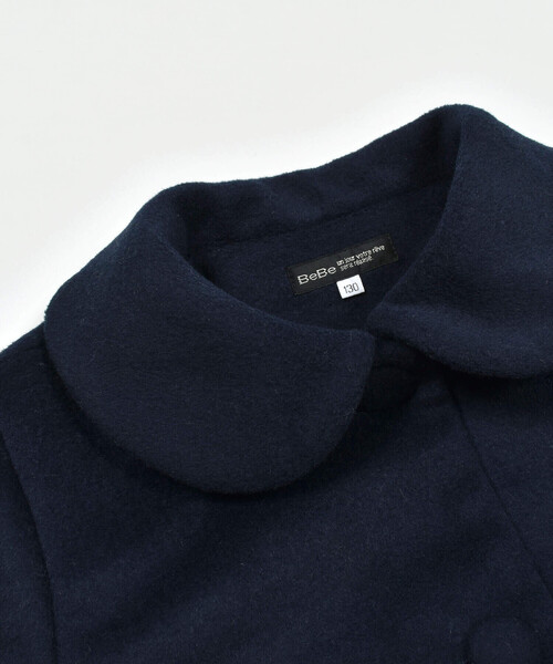 BeBe(ベベ)の「タックフレアラウンドカラーコート(100~150cm)(ステンカラーコート・キッズ・グレー/ネイビー・150cm/140cm/130cm/110cm/120cm)」の16枚目の写真