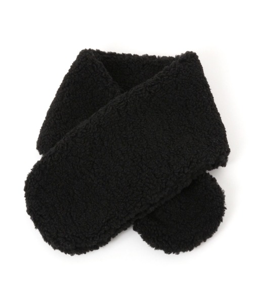 studio CLIP（スタディオクリップ）の「あったかボア差し込みマフラー（マフラー・レディース・アイボリー/ブラック/ライトグレー・FREE）」の12枚目の写真