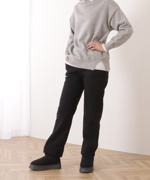 DAYRA(デイラ)の「裏起毛コーデュロイストレートイージーパンツ(その他パンツ・レディース・ダークグレー/ベージュ/ブラック・M/XL)」の5枚目の写真