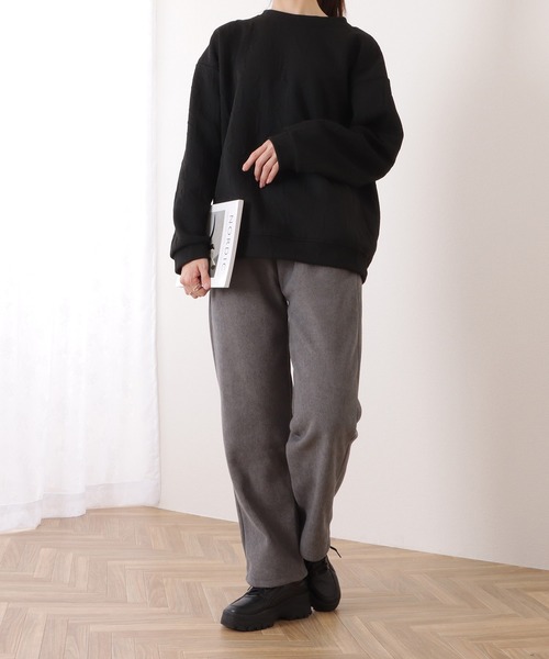 DAYRA(デイラ)の「裏起毛コーデュロイストレートイージーパンツ(その他パンツ・レディース・ダークグレー/ベージュ/ブラック・M/XL)」の10枚目の写真