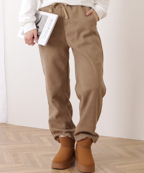 DAYRA(デイラ)の「裏起毛コーデュロイストレートイージーパンツ(その他パンツ・レディース・ダークグレー/ベージュ/ブラック・M/XL)」の17枚目の写真
