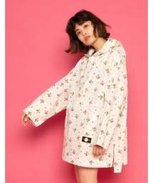 little sunny bite×ピンクハウス frill hoodie little sunny bite×PINK HOUSE hand drawing checker frill