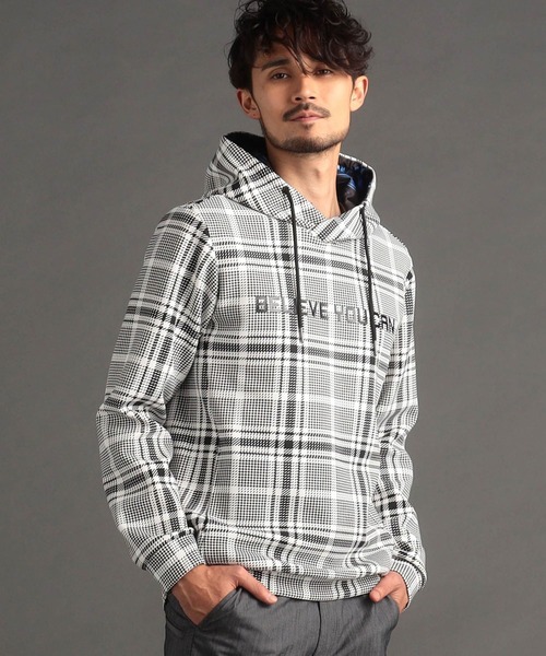 【セール】【NICOLE SPORTS】ロゴプリントパーカー（パーカー）｜NICOLE CLUB FOR MEN（ニコルクラブフォーメン）