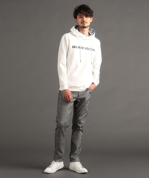 【セール】【NICOLE SPORTS】ロゴプリントパーカー（パーカー）｜NICOLE CLUB FOR MEN（ニコルクラブフォーメン）