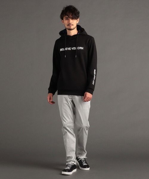 【セール】【NICOLE SPORTS】ロゴプリントパーカー（パーカー）｜NICOLE CLUB FOR MEN（ニコルクラブフォーメン）