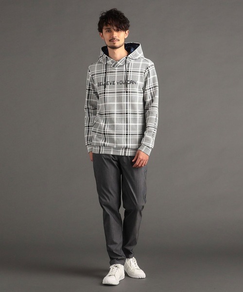 【セール】【NICOLE SPORTS】ロゴプリントパーカー（パーカー）｜NICOLE CLUB FOR MEN（ニコルクラブフォーメン）