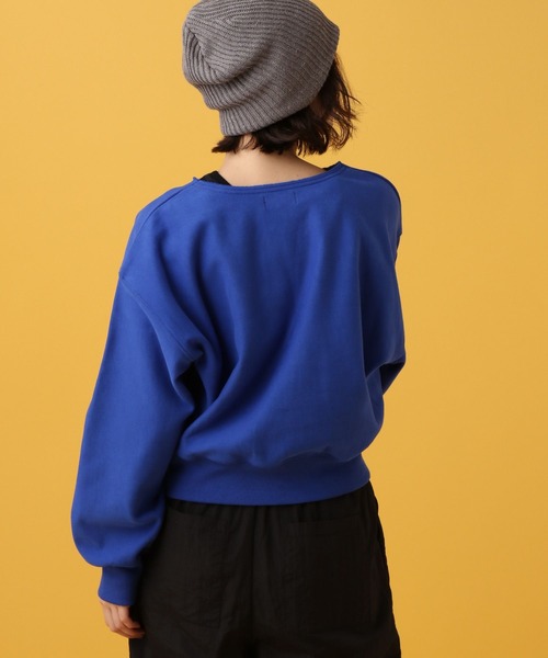 PBLIM(ページボーイリム)の「PBLIM/カレッジフロッキーショートVプルオーバー(スウェット・レディース・ネイビー/ブルー/杢グレー・FREE)」の11枚目の写真