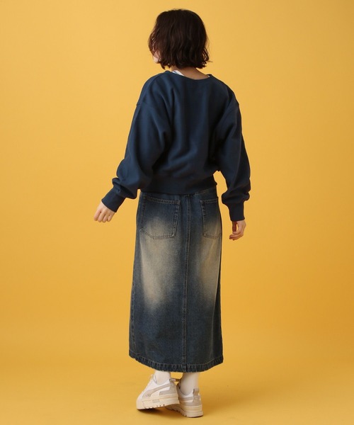 PBLIM(ページボーイリム)の「PBLIM/カレッジフロッキーショートVプルオーバー(スウェット・レディース・ネイビー/ブルー/杢グレー・FREE)」の20枚目の写真