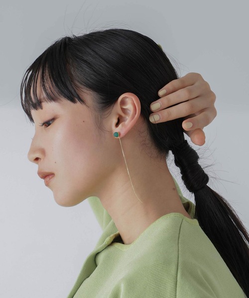 NANO universe(ナノユニバース)の「ストーンチェーンピアス(ピアス(両耳用)・レディース・その他4/その他3/その他1/その他2・FREE)」の2枚目の写真