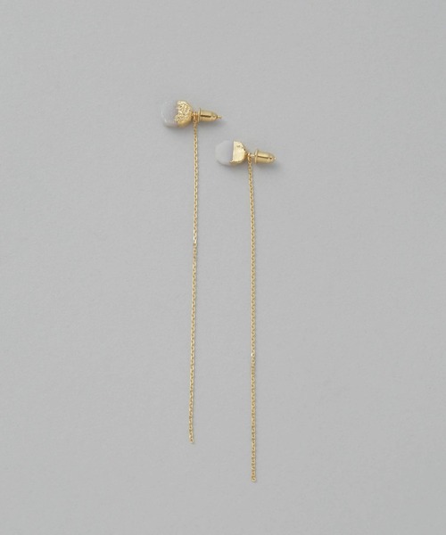 NANO universe(ナノユニバース)の「ストーンチェーンピアス(ピアス(両耳用)・レディース・その他4/その他3/その他1/その他2・FREE)」の7枚目の写真