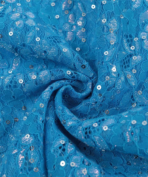 miette（ミエット）の「スパンコールレースハイネックトップス（Tシャツ/カットソー・レディース・ライトグリーン/ブラック/ブルー/ピンク・FREE）」の21枚目の写真