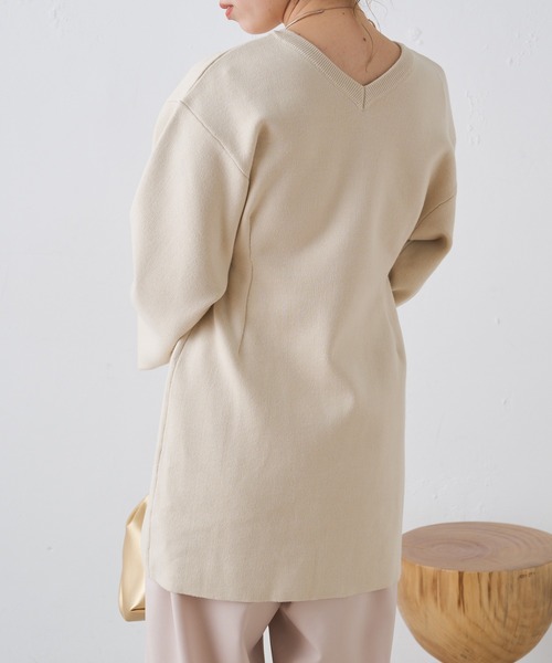 Omekashi（オメカシ）の「2wayニットチュニックワンピース（ワンピース・レディース・アイボリー/ブラック・FREE）」の8枚目の写真