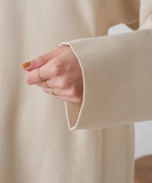 Omekashi（オメカシ）の「2wayニットチュニックワンピース（ワンピース・レディース・アイボリー/ブラック・FREE）」の21枚目の写真