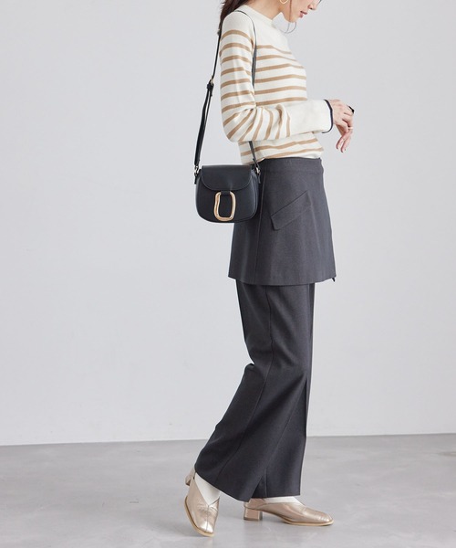 ROPE' PICNIC(ロペピクニック)の「【新色追加】スクエアトゥセンターシーム甲深バブーシュ(パンプス・レディース・ベージュ/ブラック/キナリ/ゴールド/ブラック系その他・23.0cm/24.5cm/23.5cm/25.0cm/24.0cm)」の11枚目の写真