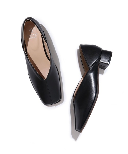 ROPE' PICNIC(ロペピクニック)の「【新色追加】スクエアトゥセンターシーム甲深バブーシュ(パンプス・レディース・ベージュ/ブラック/キナリ/ゴールド/ブラック系その他・23.0cm/24.5cm/23.5cm/25.0cm/24.0cm)」の13枚目の写真