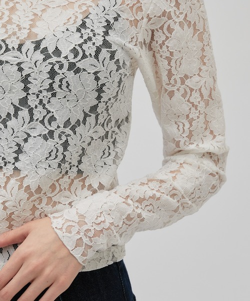 Lui's（ルイス）の「【cierio/シエリオ】 レースカットソー（Tシャツ/カットソー・レディース・ホワイト/ブラック・FREE）」の22枚目の写真