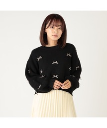 リボン付きショートニット