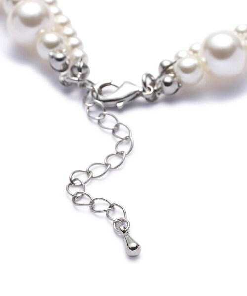 N.(N. Natural Beauty Basic)(エヌエヌナチュラルビューティーベーシック)の「◆コンビパールネックレス(ネックレス・レディース・ホワイト・フリ-)」の5枚目の写真
